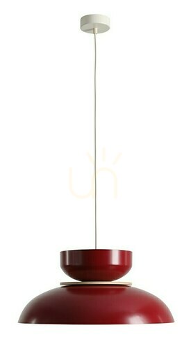 Prüfen Pendelleuchte Aldex Aldo rot Metall E27 47 cm 1152G15_15_J