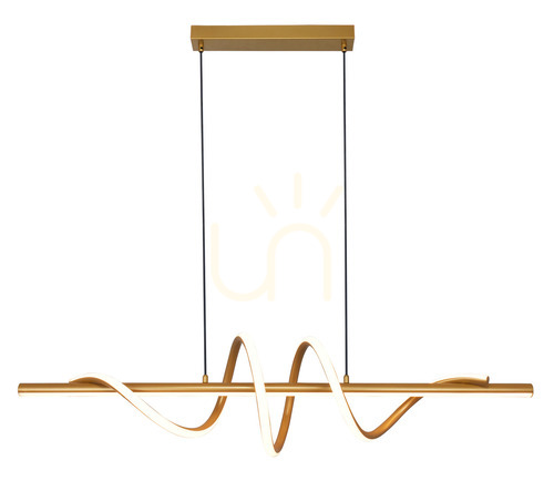 Prüfen Pendelleuchte Zuma Line VELENNE P241249402 gold 1xLED