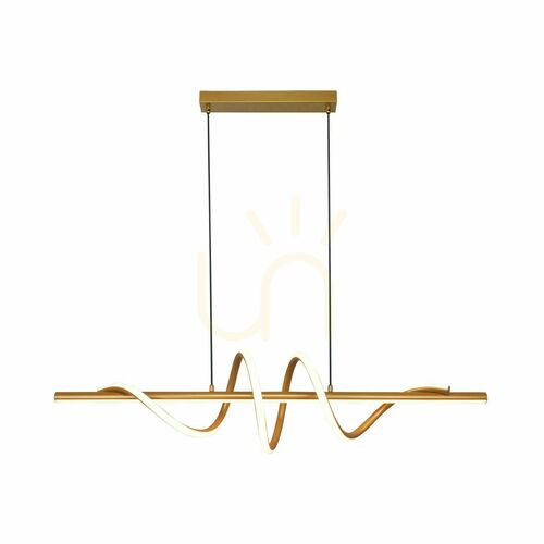 Prüfen Zuma Line VELENNE P241249402 — goldfarbene LED-Pendelleuchte 120,4 cm, 3000 K