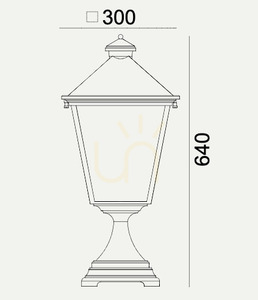 Gartenlaterne IP54 LONDON BIG 494WH E27 weiß - Premium NORLYS. small 1