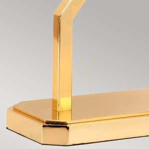 Tischleuchte Cross - 1 Lichtquelle - Poliertes Gold, Schirm Elfenbein Elstead small 4