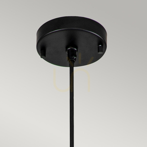 Etoile Medium Pendelleuchte - 1 Leuchtmittel - Mattschwarz / Goldfarbene Blütenblätter Elstead 1 Etoile Medium Pendelleuchte - 1 Leuchtmittel - Mattschwarz / Goldfarbene Blütenblätter Elstead small 1