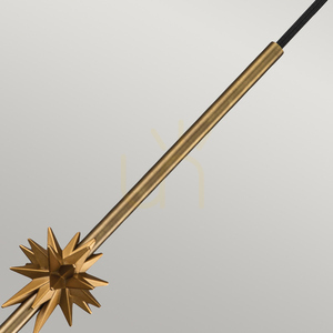 Etoile kleine Pendelleuchte - 1 Lichtquelle - Aged brass / Gold flakes Elstead small 2
