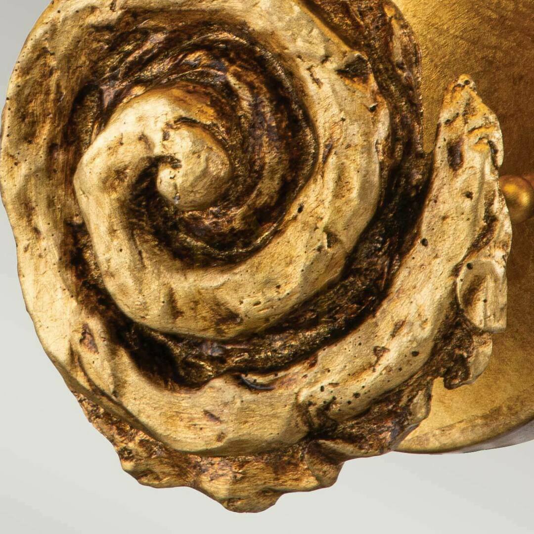 Vorschau Large Swirl Wandleuchte - 1 Lichtquelle - Elstead Gold Petals Large Swirl Wandleuchte - 1 Lichtquelle - Elstead Gold Petals