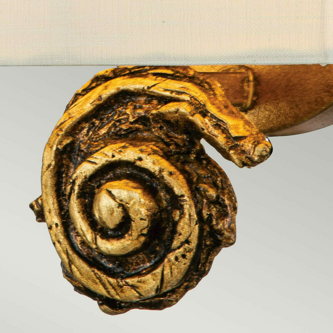 Vorschau Kleine Wandleuchte Swirl - 1 Lichtquelle - Goldfarbene Blütenblätter Elstead Kleine Wandleuchte Swirl - 1 Lichtquelle - Goldfarbene Blütenblätter Elstead