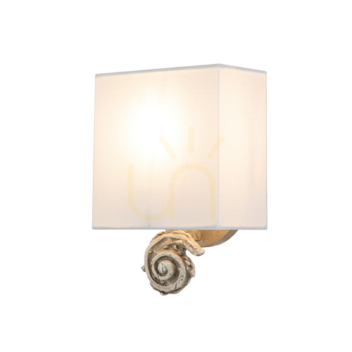 Prüfen Kleine Wandleuchte Swirl - 1 Lichtquelle - Weiß Elstead