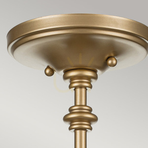 Pickering Lane halbflammig - 3 Lichtquellen - Messing natur Elstead small 1