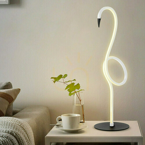 Prüfen Flamingo LED Tischleuchte - Weiß Elstead