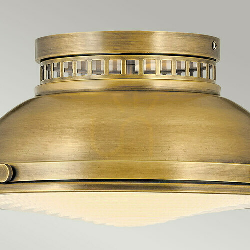 Prüfen Deckenleuchte Amelia - 2 Lichtquellen - Messing Heritage Brass Elstead