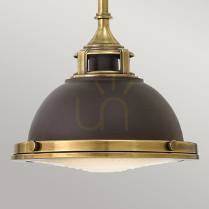 Amelia kleine Pendelleuchte - 1 Lichtquelle - Bronze Elstead small 3
