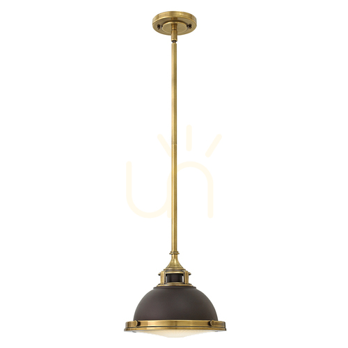 Prüfen Amelia kleine Pendelleuchte - 1 Lichtquelle - Bronze Elstead