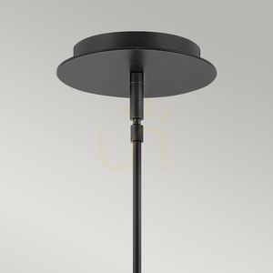 Dax kleine LED-Pendelleuchte - Schwarz Elstead small 1