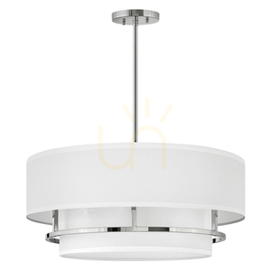 Graham Pendelleuchte / Semi-Flush-Deckenleuchte - 4-flammig E14 - Nickel poliert Elstead small 1
