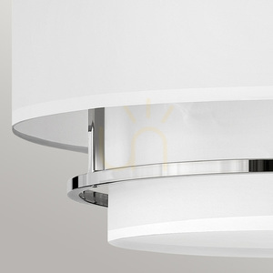 Graham Pendelleuchte / Semi-Flush-Deckenleuchte - 4-flammig E14 - Nickel poliert Elstead small 3