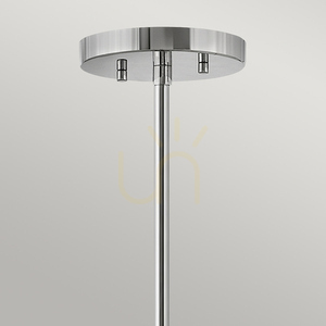 Graham Pendelleuchte / Semi-Flush-Deckenleuchte - 4-flammig E14 - Nickel poliert Elstead small 5