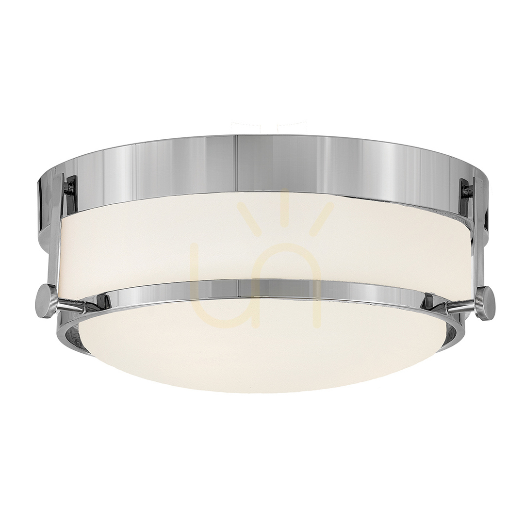 Harper Plafond - 3 Lichtquellen - Chrom poliert Elstead
