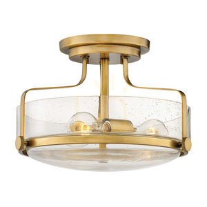 Halbbündige Deckenleuchte Elstead Harper HK-HARPER-SFS-HB-CS 3xE27 Altmessing 36,6 cm small 0