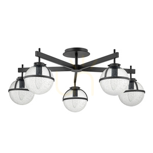 Hollis semi-plophone - 5 Lichtquellen - Schwarz Elstead 0 Hollis semi-plophone - 5 Lichtquellen - Schwarz Elstead small 0