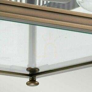 Außen-Deckenleuchte Holborn - 2 Lichtquellen - Dunkelbronze Elstead small 3