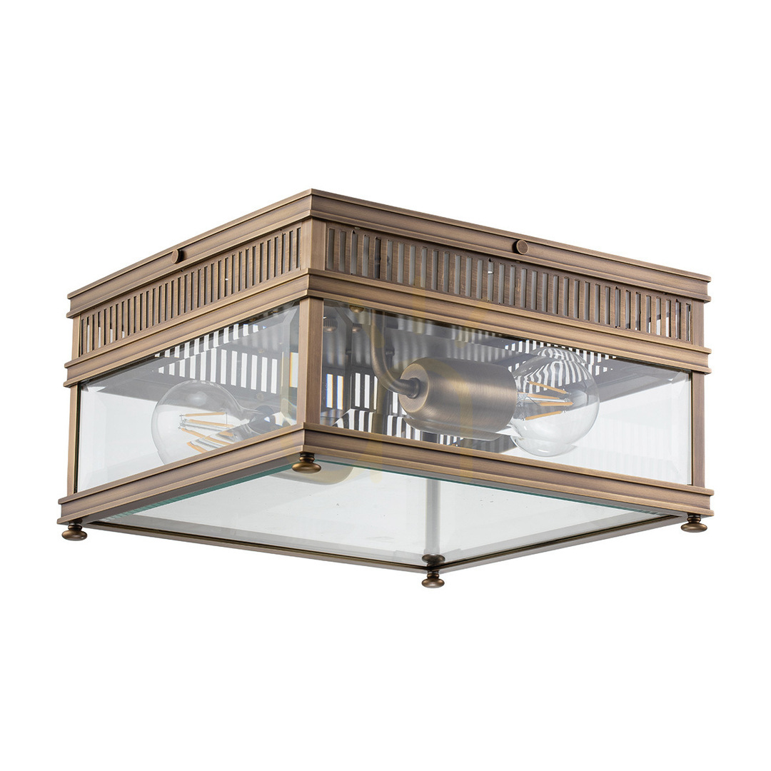 Holborn plafond - 2 light sources - Dark brown Elstead