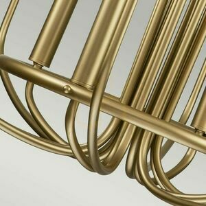 Capitol Hill Kronleuchter - 12 Lichtquellen - lackiertes Naturmessing Elstead small 4