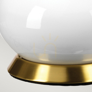 Milo Tischleuchte - 1 Lichtquelle - Weiß / Aged brass Elstead 3 Milo Tischleuchte - 1 Lichtquelle - Weiß / Aged brass Elstead small 3