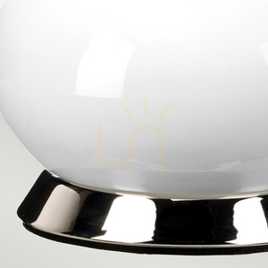 Milo Tischleuchte - 1 Lichtquelle - Weiß / Nickel poliert Elstead 3 Milo Tischleuchte - 1 Lichtquelle - Weiß / Nickel poliert Elstead small 3