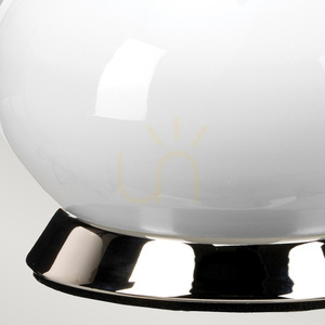 Milo Tischleuchte - 1 Lichtquelle - Weiß / Nickel poliert Elstead 3 Milo Tischleuchte - 1 Lichtquelle - Weiß / Nickel poliert Elstead small 3