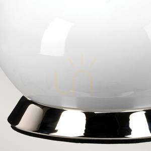 Milo Tischleuchte - 1 Lichtquelle - Weiß / Nickel poliert Elstead 3 Milo Tischleuchte - 1 Lichtquelle - Weiß / Nickel poliert Elstead small 3