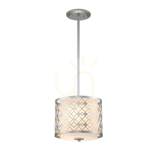 Ziggy kleine Hängeleuchte - 1 Lichtquelle - Silber lackiert Elstead small 0