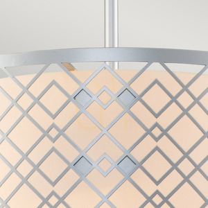 Ziggy Medium Pendelleuchte - 2 Lichtquellen - Silber lackiert Elstead small 2