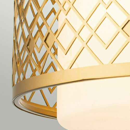 Prüfen Deckenleuchte Ziggy mittel - 2 Lichtquellen - Gold lackiert Elstead