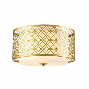 Ziggy medium plafond - 2 Lichtquellen - Gold lackiert Elstead 0 Ziggy medium plafond - 2 Lichtquellen - Gold lackiert Elstead small 0