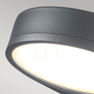 Zola LED-Außenwandleuchte - Grau Elstead small 1