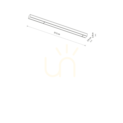 Prüfen Nowodvorski LINE LED 12W 3000K Linienleuchte für das UT-LVM-Schienensystem 11307