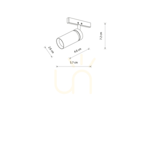 Reflektor für Stromschienen NANO - LVM SPOT ZOOM LED 2W 11713 Nowodvorski small 9