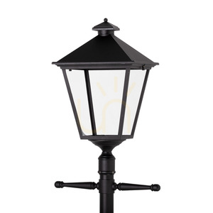 Norlys LONDON BIG 4125BL LED-Gartenlaterne schwarz, Teleskopmast 120–220 cm, 17,5 W, 4000 K small 2
