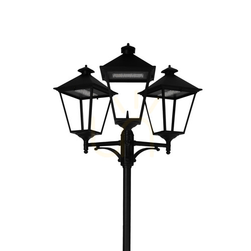 Prüfen Garten-/Parklaterne IP54 LONDON BIG 4135BL 3x13.4W 4000K schwarz - Premium NORLYS.