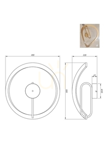 Deckenleuchte Zuma Line VELENNE C241249403A gold 1xLED small 1