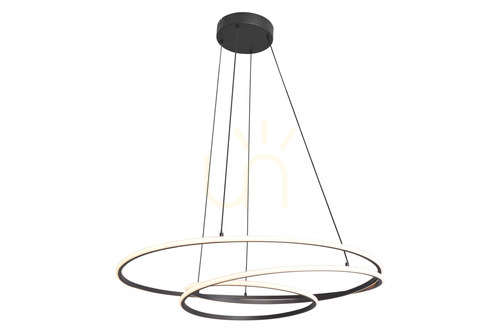 Prüfen Pendelleuchte Zuma Line ZEPHYRA P240842601 schwarz 1xLED
