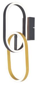Zuma Line RAVON W241145502 Wandleuchte gold-schwarz LED 12 W 43 cm small 0
