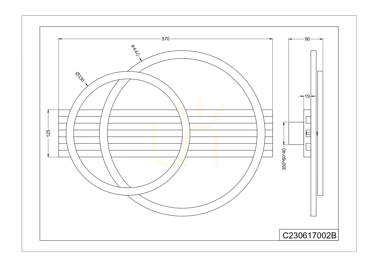 Aussicht Deckenleuchte Zuma Line SERANA C230617002B gold 1xLED Deckenleuchte Zuma Line SERANA C230617002B gold 1xLED
