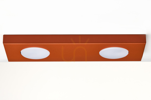 Prüfen Plafon Sigma HERO 2x GX53 Ziegelrot 35 cm SKU 41499