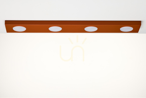 Prüfen Plafond Sigma HERO 4x GX53 ziegelrot 75 cm 41501