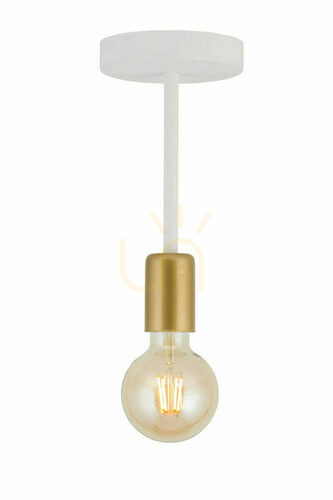 Prüfen Plafond Sigma GINO 1 weiß/gold E27 32377