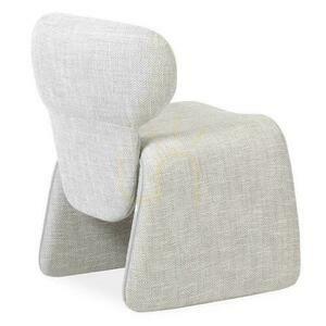 2er-Set BIZZA Polsterstühle Beige und Grau small 2