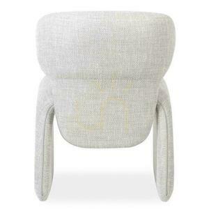 2er-Set BIZZA Polsterstühle Beige und Grau small 5