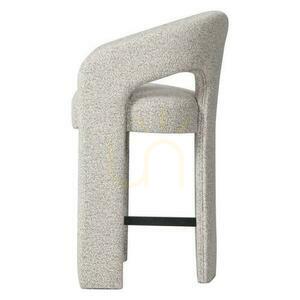 JOEL Polsterhocker Grau-Beige small 1