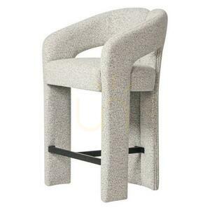 JOEL Polsterhocker Grau-Beige small 2