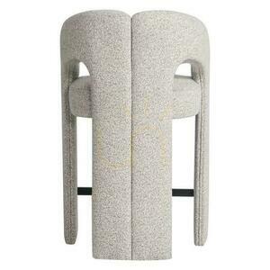 JOEL Polsterhocker Grau-Beige small 4